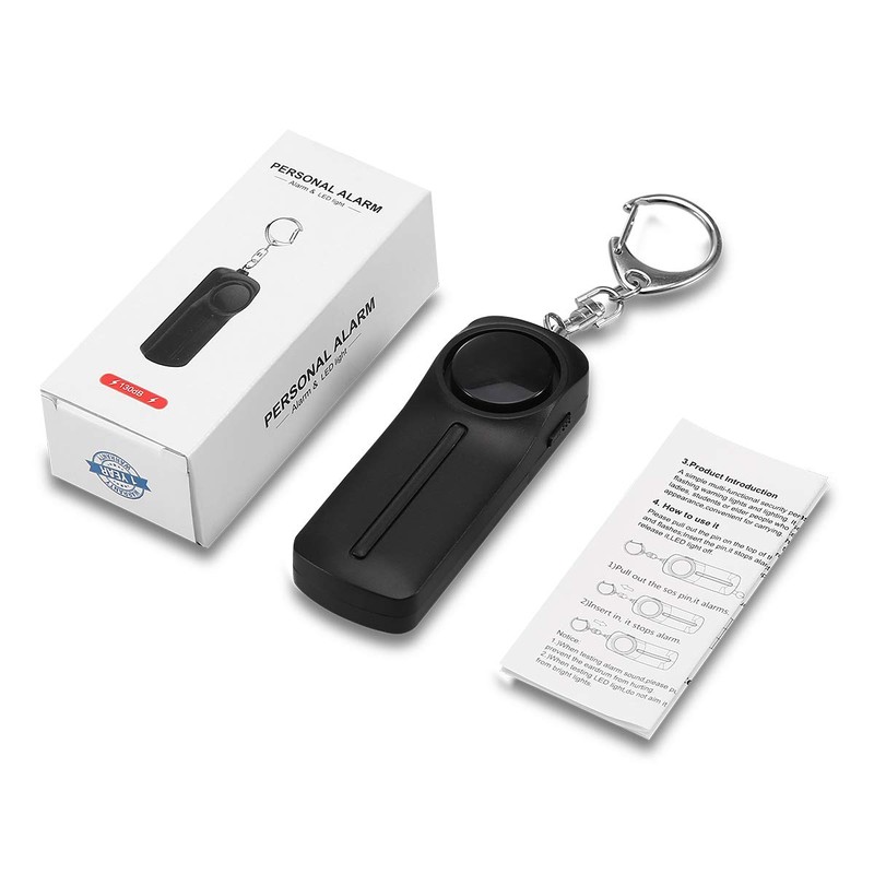 Security Buzzer, Security Alarm, 130 dB, Loud Volume, LED Light,