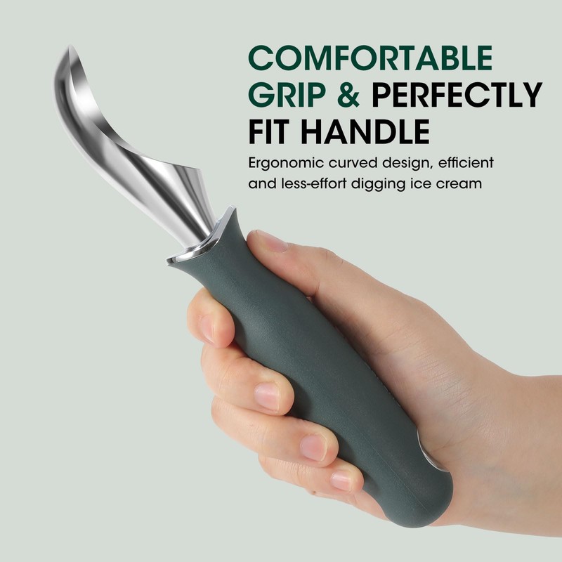 Beneno Heavy Duty Ice Cream Scoop - Upgraded Anti-Fracture Design,