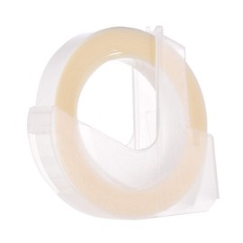 Domary Recarga de cinta de etiquetas de plástico 3D para DYMO 12965 1610 Label Maker con 3/8 pulgadas * 9.8 pies, 1 rollo transparente