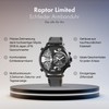 Raptor Limited Maxx Men's Quartz Watch with 3 Time Zones,