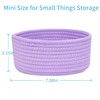 ABenkle 2 Pack Small Baskets, Cotton Rope Woven Basket, Cute