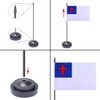WXTWK 2 Pack Christian Flag Christians Deluxe Desk Flag Set