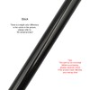 Timyrimy 31.5"/80cm Garden Swing Replacement Rods, Black Metal Round Rods