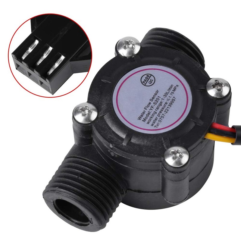 Flow Sensor DN15 G1/2, Water Flow Sensor Hall Effect Flow