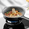 13 inch Tempered Glass Lid, CUKISIKUC Wok Frying Pan and