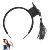 Headband with Mini Hat Mini Doctoral Cap Hairband Unisex Headband