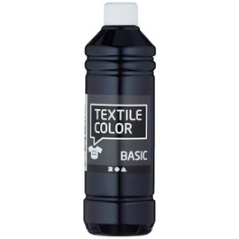 Art-Manufacture-Design 100263 Kunst-Herstellung-Design Textilfarbe, für Stoff, 500ml Volumen, Schwarz