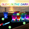 noveltymeme 45 PCS Glow in the Dark Beer Pong Table
