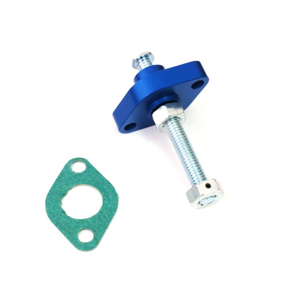 MC MOTOPARTS Blue CNC Manual Cam Chain Tensioner Compatible with