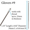 John James Glovers Needles, Size #9, 34mm in Length and