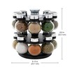 Kamenstein 16 Jar Ellington Revolving Countertop Spice Rack with Lift