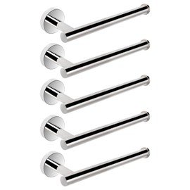 NearMoon Hand Towel Holder/Towel Ring, Thicken Stainless Steel Hand Towel Bar for Bathroom, Rustproof Wall Mounted Towel Rack, Contemporary Style Bath Accessories, 9 Inch (5 Pack, Chrome Finish)