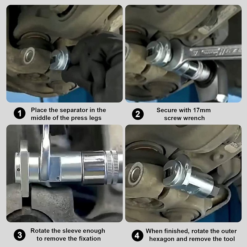 WOOLUCK® Pack of 3 Spreader Wheel Bearing Housing, Shock Absorber