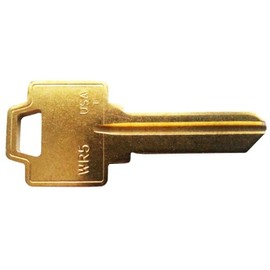 WEISER WR5 KEY BLANK BRASS250 PACK