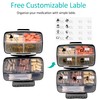 Travel Pill Organizer Large Portable Moisture Proof Vitamin Case, Fullicon