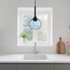 JHLBYL Blue Glass Pendant Light fixtures, Mini Glass Pendant Light