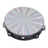 Radiant Tambourine Reflective Clear Crisp Sound Double Row Bell Drum