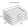 Acrimet 4 Tier Paper Organizer Letter Tray – Plastic Stackable