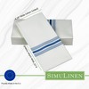Simulinen Dinner Napkins Disposable, Linen-Feel, Cloth-Like, Discreet Pocket for Flatware,