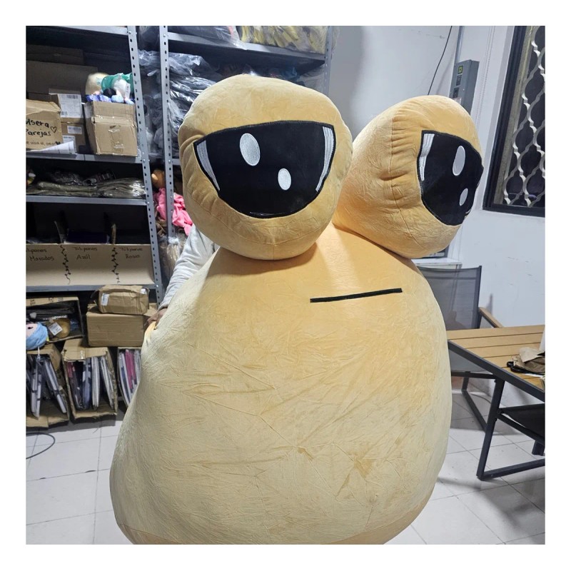 Peluche Pou Jumbo Gigante Personalizable Juego Lindo 100cm