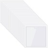Chinco 50 Pack Clear Adhesive Pockets, Labels for Storage Bins,