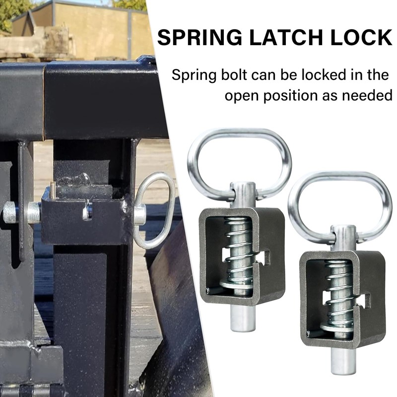 Spring Latch Lock,Weld-On Spring Latch Assembly Universal for Utility Trailer