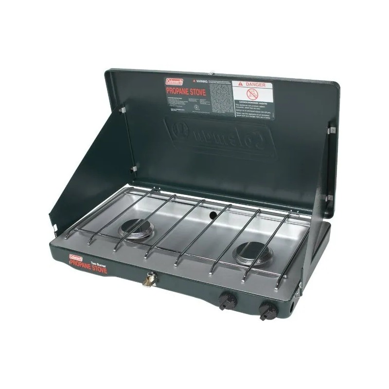 Coleman (1)-Coleman Adjustable PerfectFlow 2-Burner Propane Camp Stove Model: 2000037883