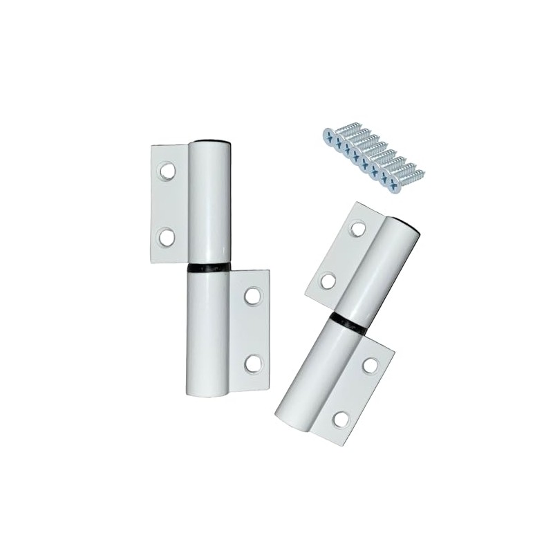 Bisagra Eurovent Serie 35 Aluminio (par) Incluye Tornillería (Blanco)