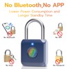 Pothunder Fingerprint Padlock, Smart Padlock, Locker Lock, Biometric Metal Keyless