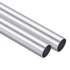 TA-VIGOR 2Pcs 6063 Aluminum Round Tube, 25mm OD 22mm ID 100mm Length Metal Seamless Straight Tubing Aluminum Pipe for Home Furnishing, Machinery, DIY Handicraft