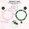 2 Pcs Wicked Gifts, Pink And Green Evil Bracelets, 1