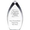 8.25" Tear Drop Superior Customer Service Acrylic Award - Presentation