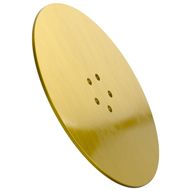 SPARES2GO 110mm Luxury Plug Cover for Shower Trap with 90mm