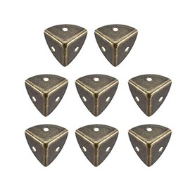 sourcing map Crate Protection Box Edge Protection Metal 21 x 21 x 21 mm (Pack of 8) Bronze Tone