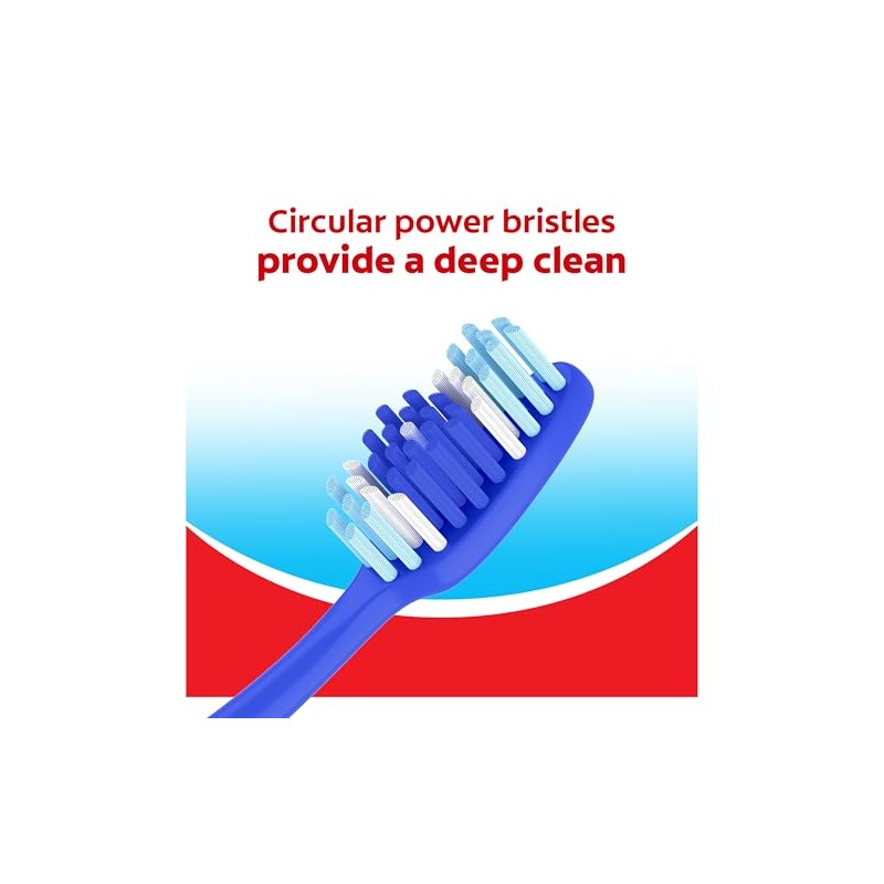 Colgate Extra Clean Full Head Toothbrush, Medium - 6 Count