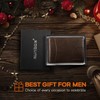 RUNBOX Slim Wallet for Men Genuine Leather RFID Blocking Bifold