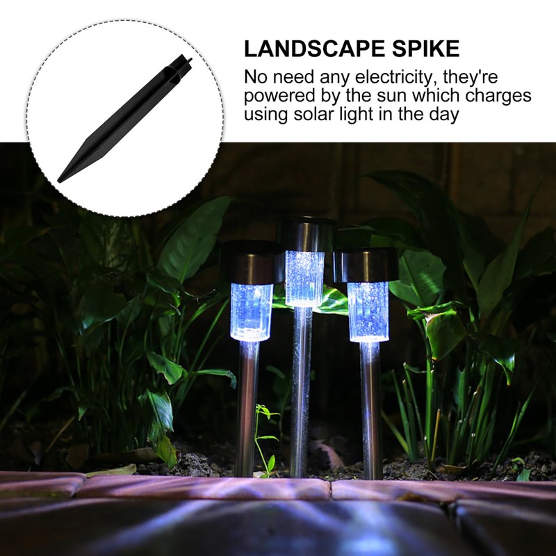 5pcs Ground Replacement Spikes Stakes solar garden light spikes stake