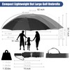 Fulynmen 54 Inch Large Travel Compact Umbrella Windproof Golf Umbrella