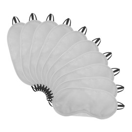 Baluue 20pcs Blindfold Mask Skincare Sleeping Headphones Buds - Snoring Gel Eye Home Accessory Polyester Grey