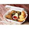 50pcs Strong Clamshell Takeaway Burger Boxes, 7" X 5" -