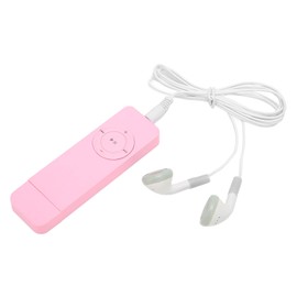 USB MP3 Player, Lossless Sound, Portable Digital Music Player with Headphones and Lanyard, MP3 Music Player for Kids and Adults, Supports Up to 64GB (Pink)