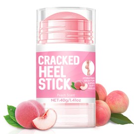 Foot Cream for Cracked Heels & Dry Skin - Peach Foot Cream for Cracked Heels and Dry Skin - Foot Moisturiser Cream for Dry Cracked Feet Knees Hands Elbows Foot Care for Men and Women