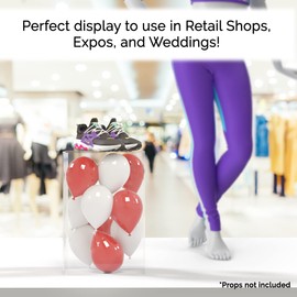 Pedestal Stand Hollow Bottom Box 12" x 12" x 19" No Lid Art Presentation Exhibit Example Sample Flower Arrangement Display Plant Stand Cube Retail Riser Collectible Cover 5 Sided by Marketing Holders