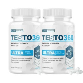 Testo 2-Pack Testo 360 Pills Supplement Advanced Formula Testo 360 - 120 Capsules