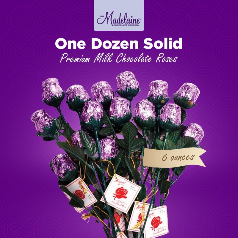 Lavender Chocolate Roses - Beautiful Gift for Mom, Wife, Girlfriend
