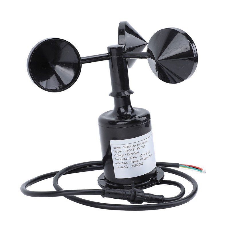 Wind Speed Sensor Professional High Accuracy 3 Cups Wind Speed