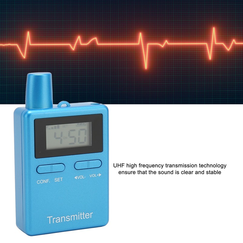 Wireless Church Guide HiFi LCD Wireless Interpretation Equipment with Earbuds