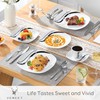 VEWEET, Series Fiona, 30-Piece Dinnerware Sets for 6, White Dishes