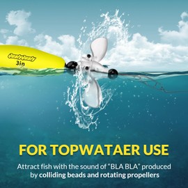 QualyQualy Catfish Float Rigs with Propeller, Fishing Bobbers Santee Rig for Catfishing Tackle EVA Foam Peg Floats Catfish Rigs, 2.5in 3in 4Pack