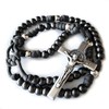 Rugged Rosaries® ASHES to ASHES Catholic Rosary with Metal Beads